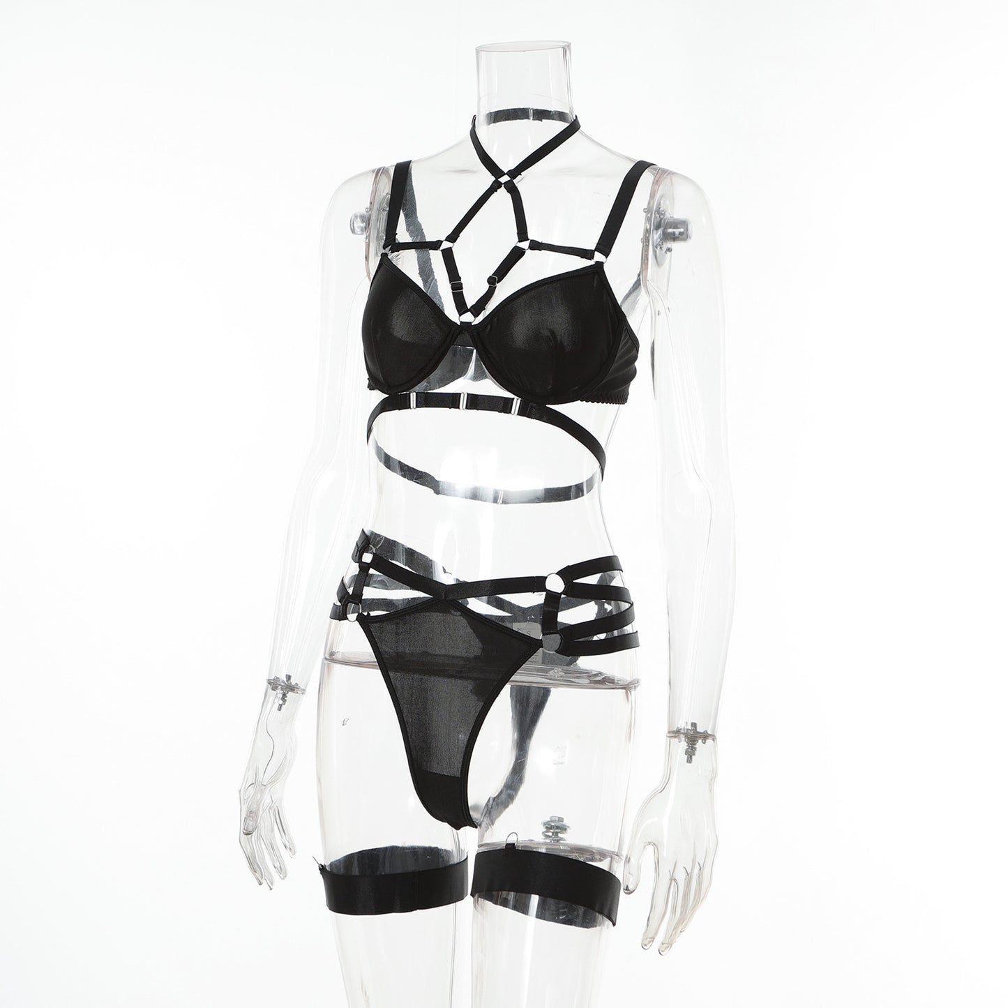 Sexy Ball Queen Role-Play Costume – Erotic Three-Point Lingerie, Fetish Fantasy Outfit, BDSM Dominatrix Set, Seductive Nightwear for Cosplay & Intimate Play
