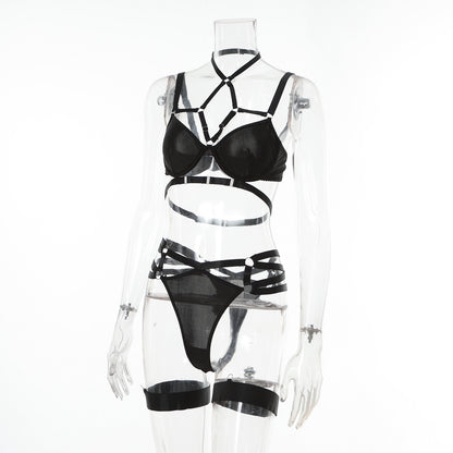 Sexy Ball Queen Role-Play Costume – Erotic Three-Point Lingerie, Fetish Fantasy Outfit, BDSM Dominatrix Set, Seductive Nightwear for Cosplay & Intimate Play