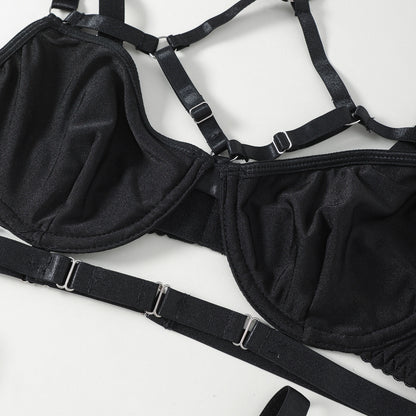 Sexy Ball Queen Role-Play Costume – Erotic Three-Point Lingerie, Fetish Fantasy Outfit, BDSM Dominatrix Set, Seductive Nightwear for Cosplay & Intimate Play